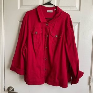 Red Jean Jacket